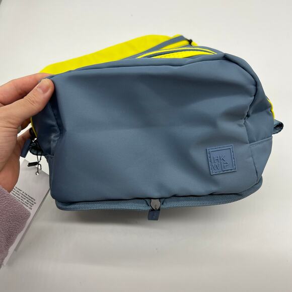 IHKWIP Set of 2 Packable Cosmetic Cases Pouches Yellow & Indigo - Picture 3 of 14